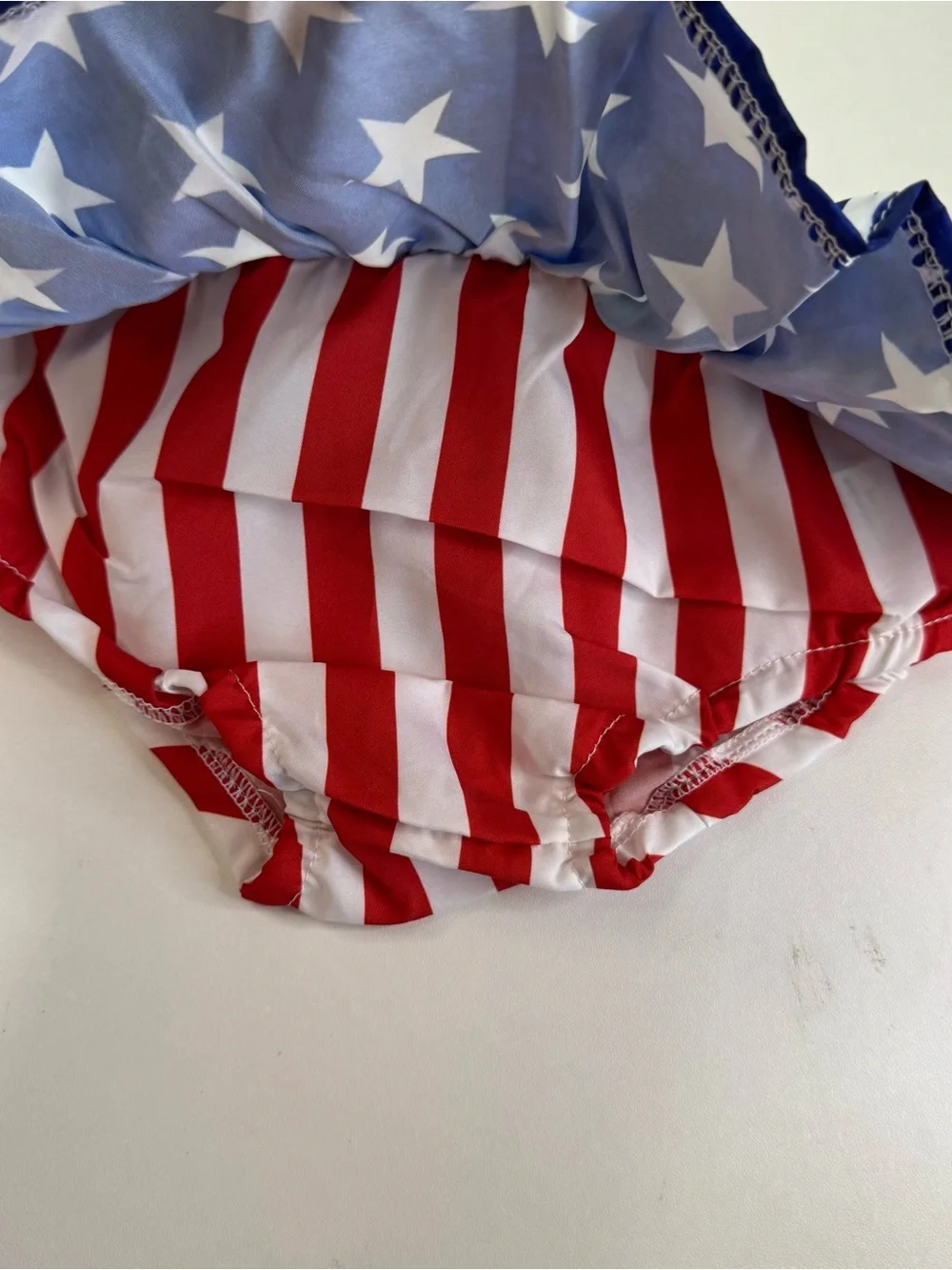 Flag Baby Skirt Bloomers 3-6M (70) Red White Blue Memorial Day 4th of July